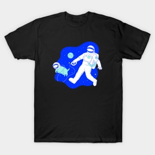 Astronaut And Space Dog T-Shirt